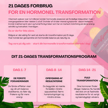 Gummier til kvindelig balance